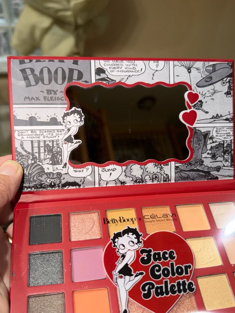 Betty Boop x Celavi Face Color Palette - 18 Bold Shades